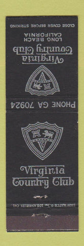 Matchbook Cover - Virginia Country Club Long Beach CA