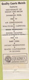 Matchbook Cover - Embers Restaurant Carlisle PA