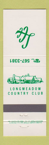 Matchbook Cover - Longmeadow Country Club MA