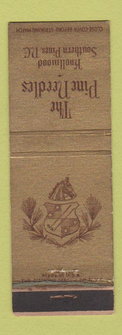Matchbook Cover - Pine Needles Southern Pines NC WEAR