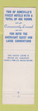 Matchbook Cover - Battery Park Hotel Asheville NC George Vanderbilt