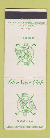 Matchbook Cover - Glen View Club Golf IL