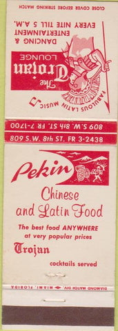 Matchbook Cover - Trojan Lounge Latin Music Miami FL?