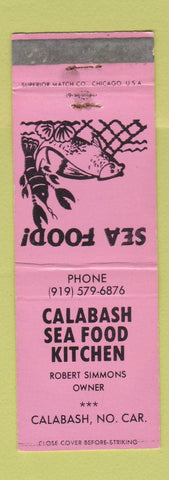Matchbook Cover - Calabash Seafood Kitchen NC WEAR