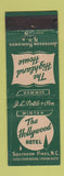Matchbook Cover - Hollywood Hotel Southern Pines N WEAR