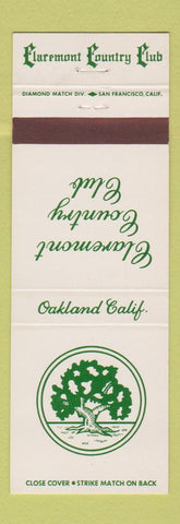 Matchbook Cover - Claremont Country Club Oakland CA