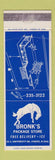 Matchbook Cover - Bronk's Package Liquor Fargo ND horse WEAR