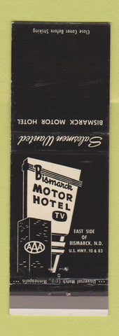 Matchbook Cover - Bismarck Motor Hotel ND