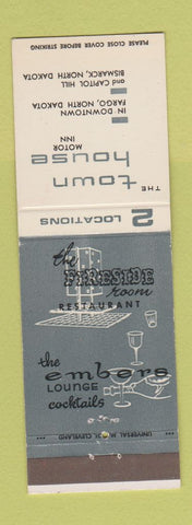 Matchbook Cover - Town House Motor Inn Fargo Bismarck ND