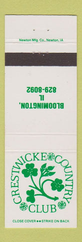 Matchbook Cover - Crestwicke Country Club Bloomington IL