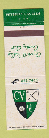 Matchbook Cover - Churchill Valley Country Club Pittsburgh PA #2
