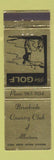 Matchbook Cover - Brookside Country Club Allentown PA WEAR