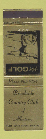 Matchbook Cover - Brookside Country Club Allentown PA WEAR