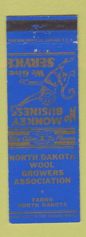 Matchbook Cover - North Dakota Wool Growers Association Fargo ND