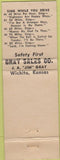Matchbook Cover - Elliott Hotel Coffee Shop Belleville KS