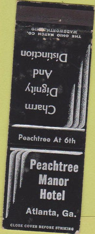 Matchbook Cover - Peachtree Manor Hotel Atlanta GA