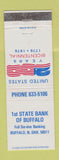 Matchbook Cover - 1st State Bank of Buffalo ND 1976