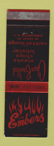 Matchbook Cover - The Embers Binghamton NY WEAR