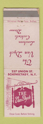 Matchbook Cover - The Van Dyck Schenectady NY WORN