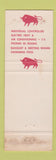 Matchbook Cover - Red Bull Motor Inn Poughkeepsie NY