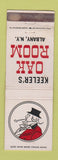 Matchbook Cover - Keeler's Oak Room Albany NY WEAR