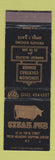 Matchbook Cover - Steak Pub Flushing Meadows NY