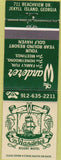 Matchbook Cover - The Wanderer Resort Motel Jekyll Island GA