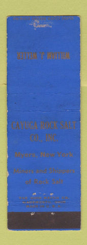Matchbook Cover - Cayuga Rock Salt Myers NY WEAR