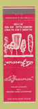 Matchbook Cover - La Groieria Italian Restaurant New York City