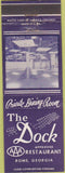 Matchbook Cover - Dock Restaurant Rome GA