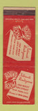Matchbook Cover - Round Room New York City