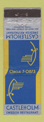 Matchbook Cover - Castleholm Swedish Restaurant New York City WEAR