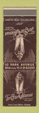 Matchbook Cover - Ten Park Avenue New York City