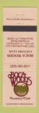 Matchbook Cover - Boca Woods Country Club Boca Raton FL