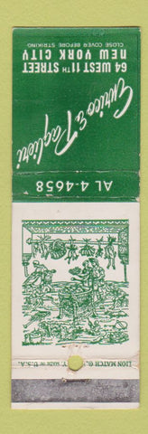 Matchbook Cover - Enrico and Paglieri New York City WORN
