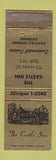 Matchbook Cover - Castle Inn Islip NY WORN