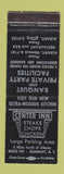 Matchbook Cover - Center Inn Restaurant Glenmont NY