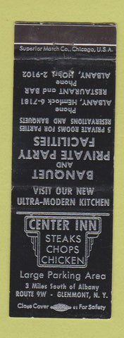 Matchbook Cover - Center Inn Restaurant Glenmont NY