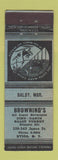 Matchbook Cover - Brown's Restaurant Utica NY
