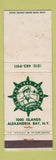 Matchbook Cover - Pine Tree Point Lodge Alexandria Bay NY WORN