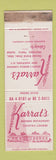 Matchbook Cover - Karrat's Restaurant New Hartford NY WORN