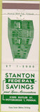 Matchbook Cover - Stanton Federal Savings Pittsburgh PA