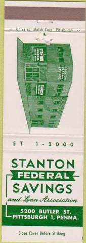 Matchbook Cover - Stanton Federal Savings Pittsburgh PA