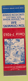 Matchbook Cover - Tom Crimmins Bar New York City