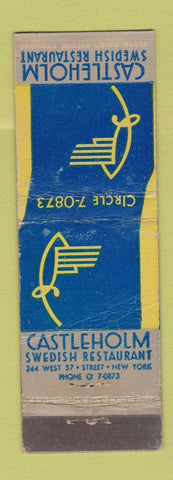 Matchbook Cover - Castleholm Swedish Restaurant New York City WEAR