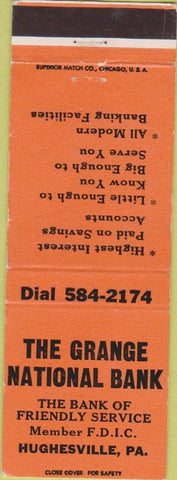 Matchbook Cover - Grange National Bank Hughesville PA