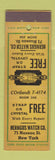 Matchbook Cover - Hermgus Watch New York City