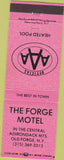 Matchbook Cover - Forge Motel Old Forge NY pink