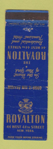 Matchbook Cover - Royalton Hotel New York City WORN