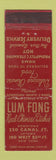 Matchbook Cover - Lum Fong Chinese Restaurant New York City WEAR